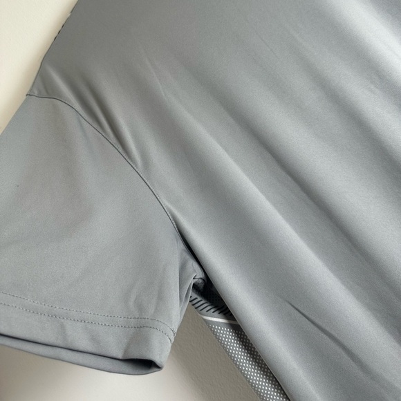 PGA Tour Golf Polo Shirt, Short Sleeve, 3-Button Gray Men's Shirt, Size Large - Picture 11 of 14